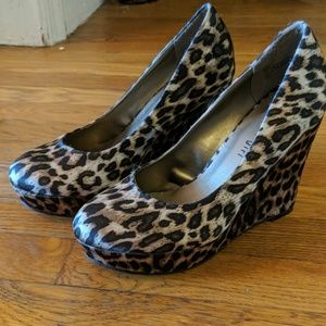 Madden Girl Leopard Wedges